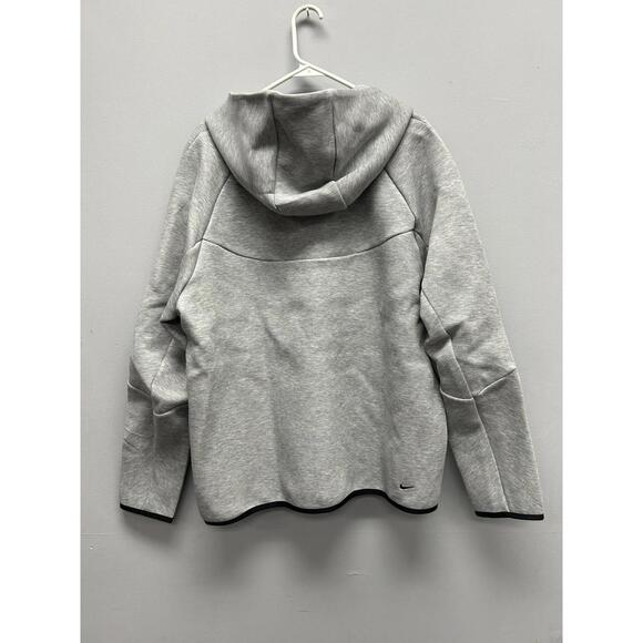 Nike Men's Gray Full-Zip Hoodie with Hood - Picture 5 of 7